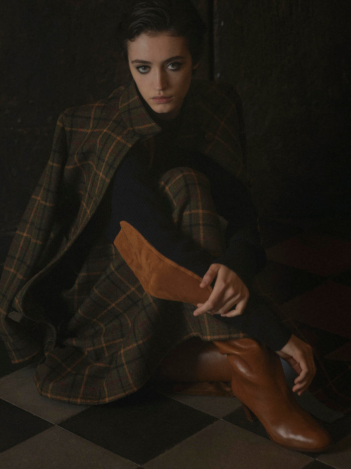 Giuliva Heritage Collection Diana Jacket In Virgin Wool Check