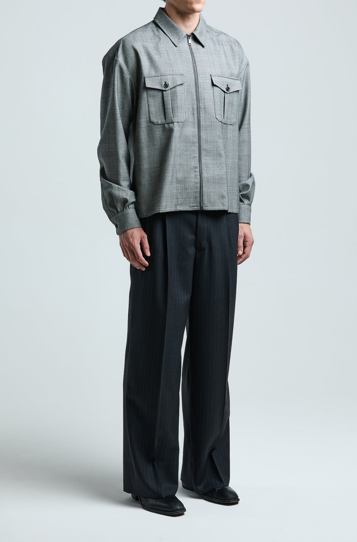 Giuliva Heritage Collection Diego Shirt In Wool Glen Check
