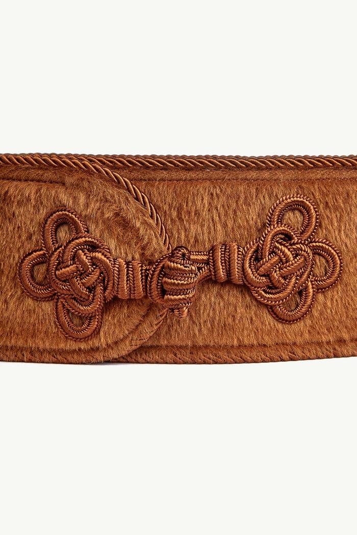 Giuliva Heritage Collection Dinner Belt In Alpaca Wool And Leather