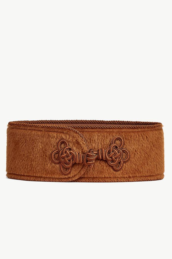Giuliva Heritage Collection Dinner Belt In Alpaca Wool And Leather
