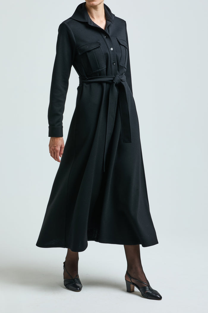 Giuliva Heritage Collection Dora Dress In Virgin Wool Jersey