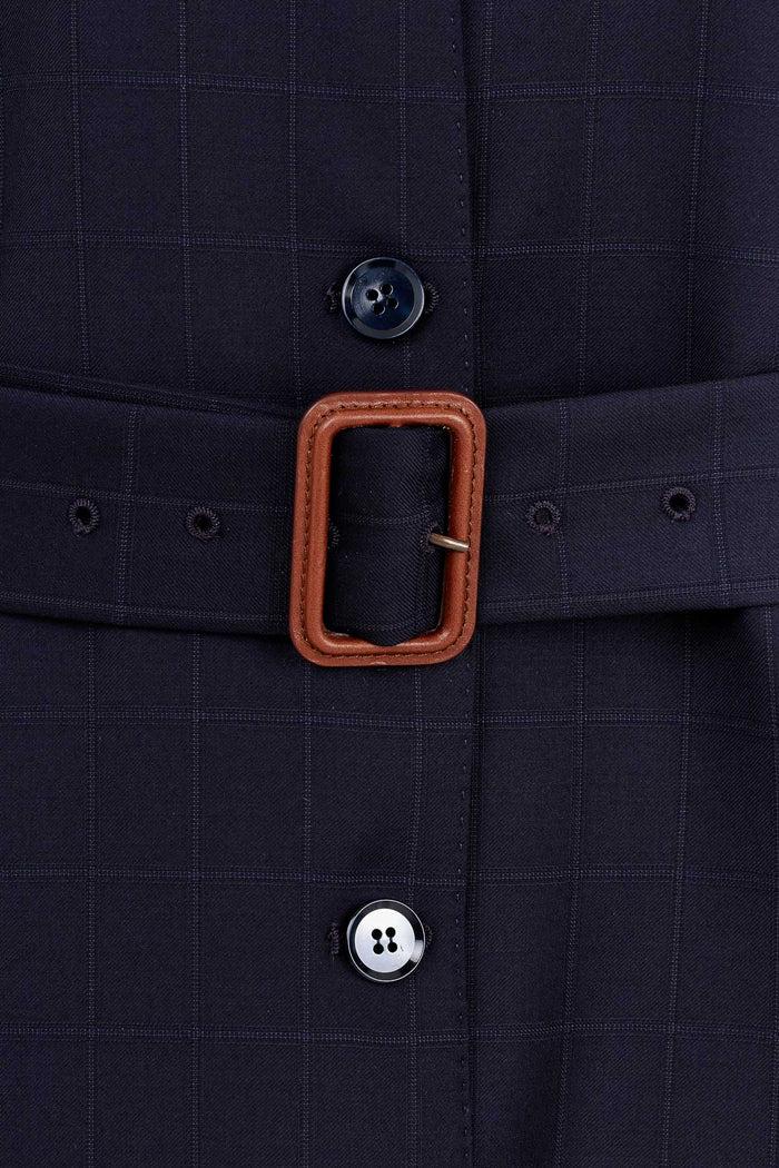 Giuliva Heritage Collection Dust Coat In Wool Windowpane