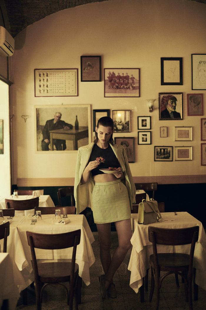 Giuliva Heritage Collection Elena Jacket In Cotton Stripes