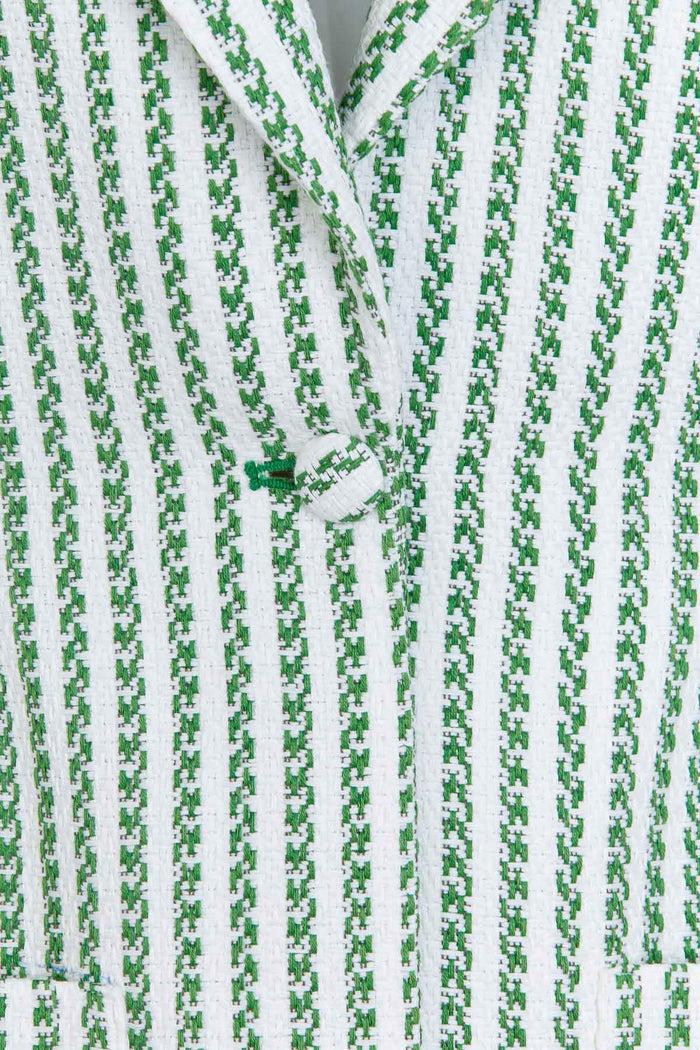 Giuliva Heritage Collection Elena Jacket In Cotton Stripes