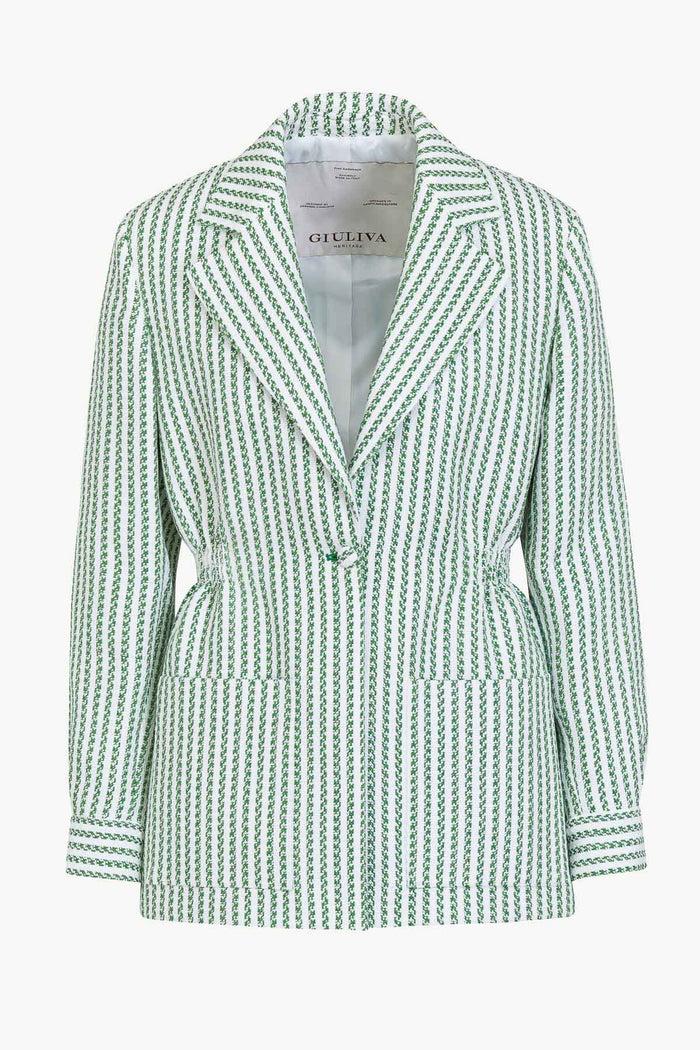 giuliva heritage collection Elena Jacket in Cotton Stripes