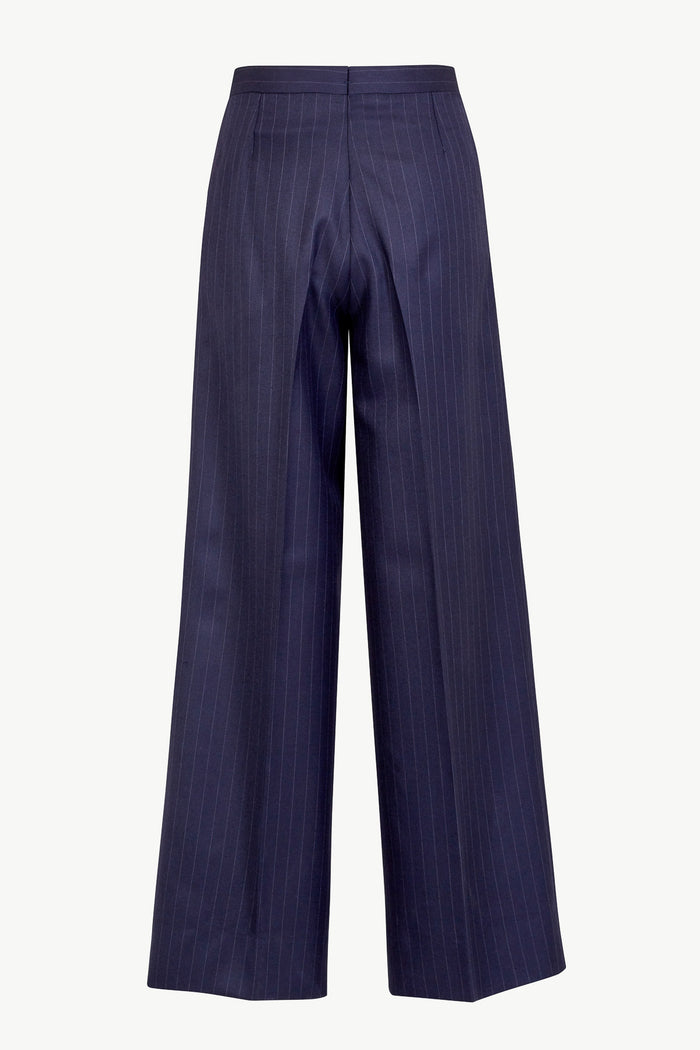 Giuliva Heritage Collection Elsa Trousers In Wool Pinstripe