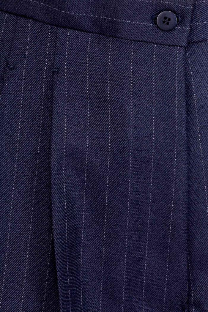 Giuliva Heritage Collection Elsa Trousers In Wool Pinstripe