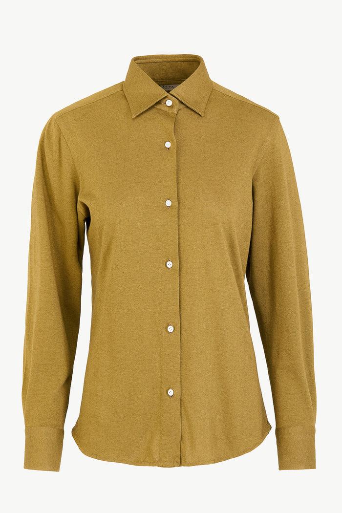 giuliva heritage collection Elvira Shirt in Cotton and Cashmere Jersey