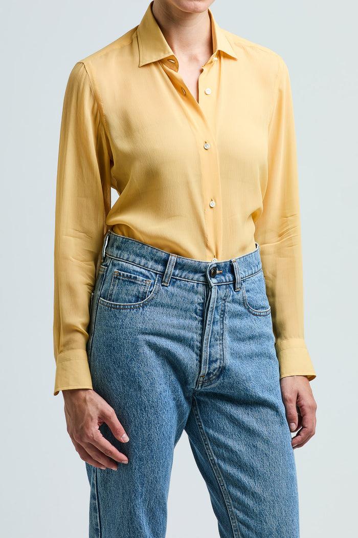 Giuliva Heritage Collection Elvira Shirt In Sheer Silk Crepe