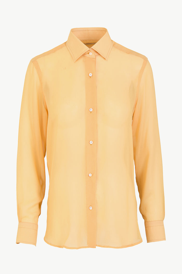 giuliva heritage collection Elvira Shirt in Sheer Silk Crepe