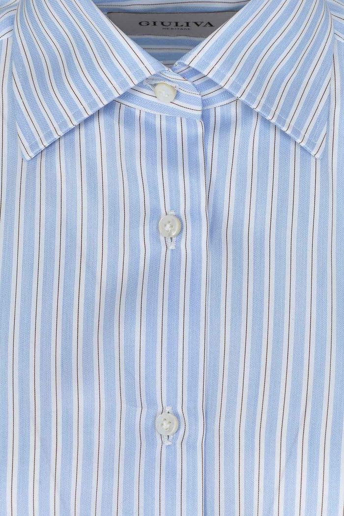 Giuliva Heritage Collection Elvira Shirt In Striped Cotton