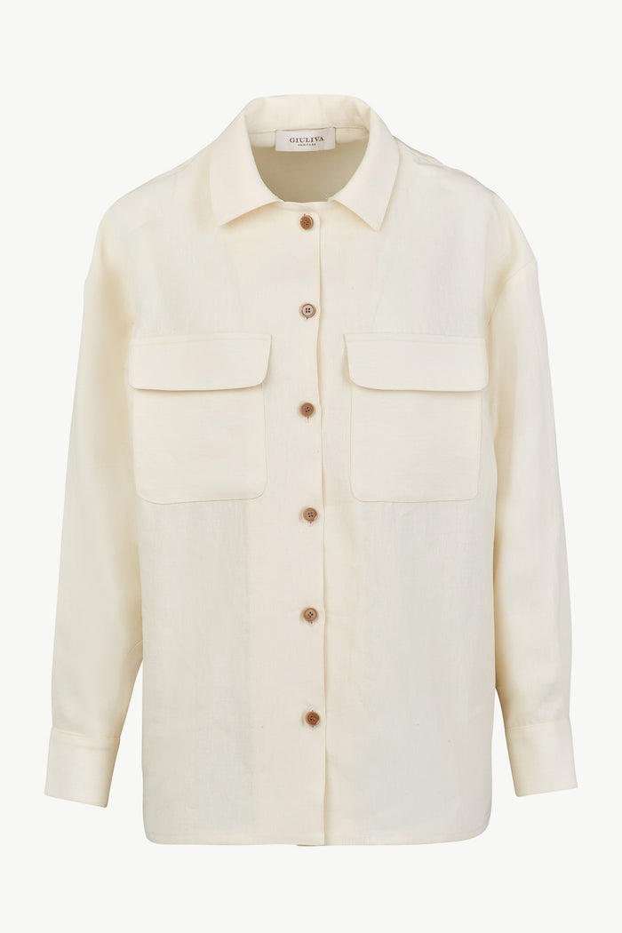 giuliva heritage collection Ennia Shirt in Linen Crepe