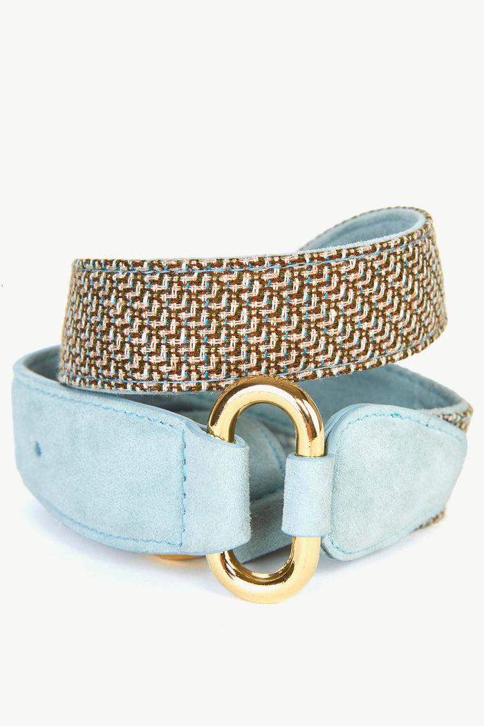 Giuliva Heritage Collection Enrico Belt In Fabric And Suede