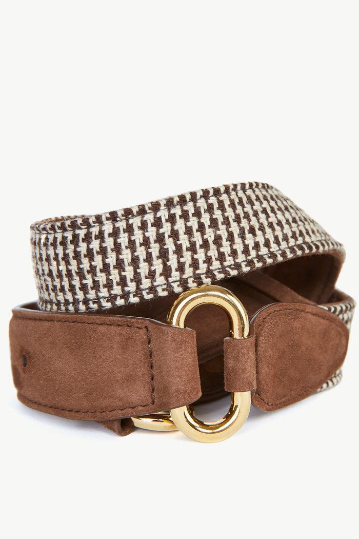 Giuliva Heritage Collection Enrico Belt In Fabric And Suede