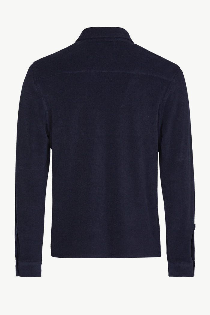 Giuliva Heritage Collection Enzo Long Sleeve Polo In Terrycloth