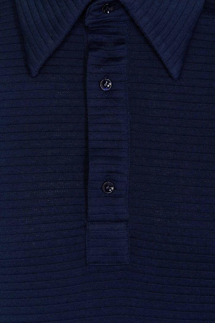 Giuliva Heritage Collection Enzo Polo In Textured Striped Jersey