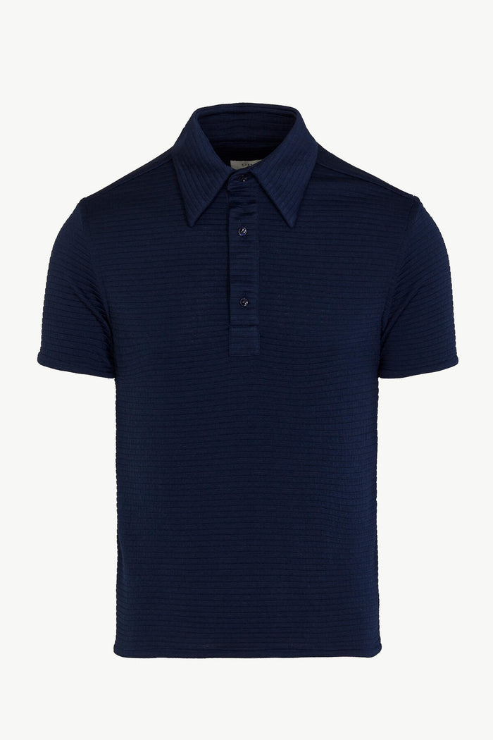 giuliva heritage collection Enzo Polo in Textured Striped Jersey