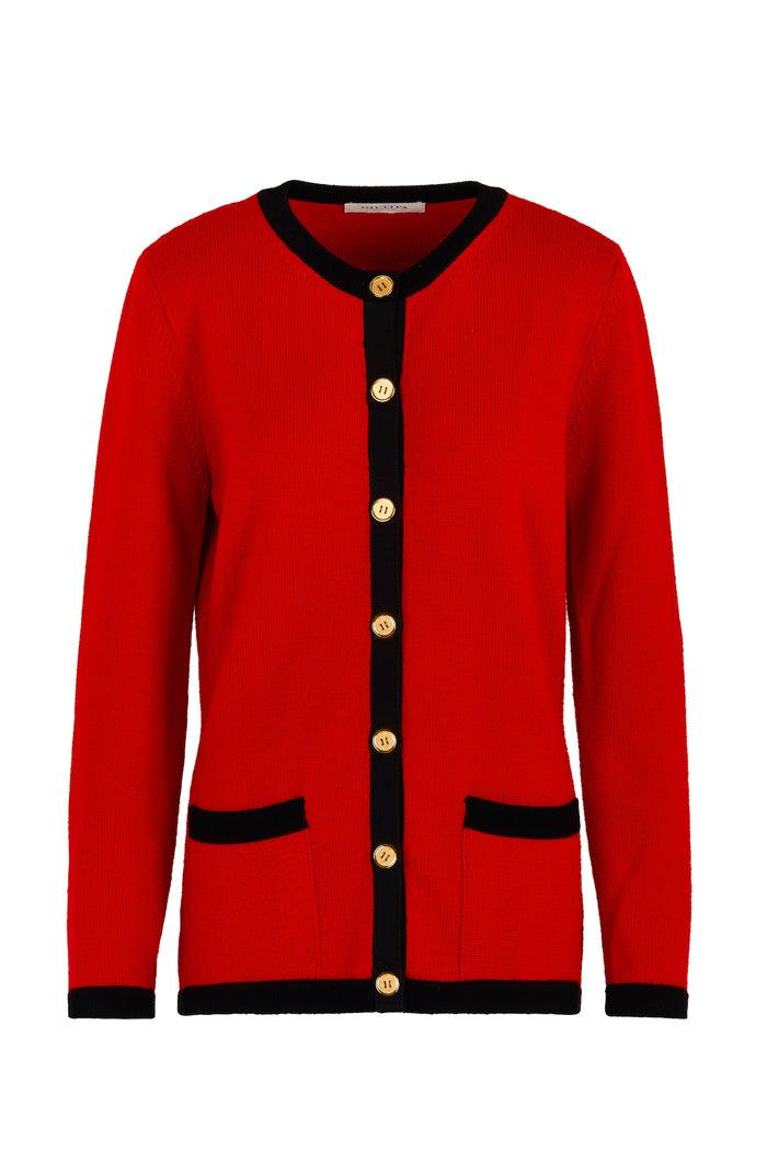 giuliva heritage collection Eugenia Cardigan in Merino Wool Knit