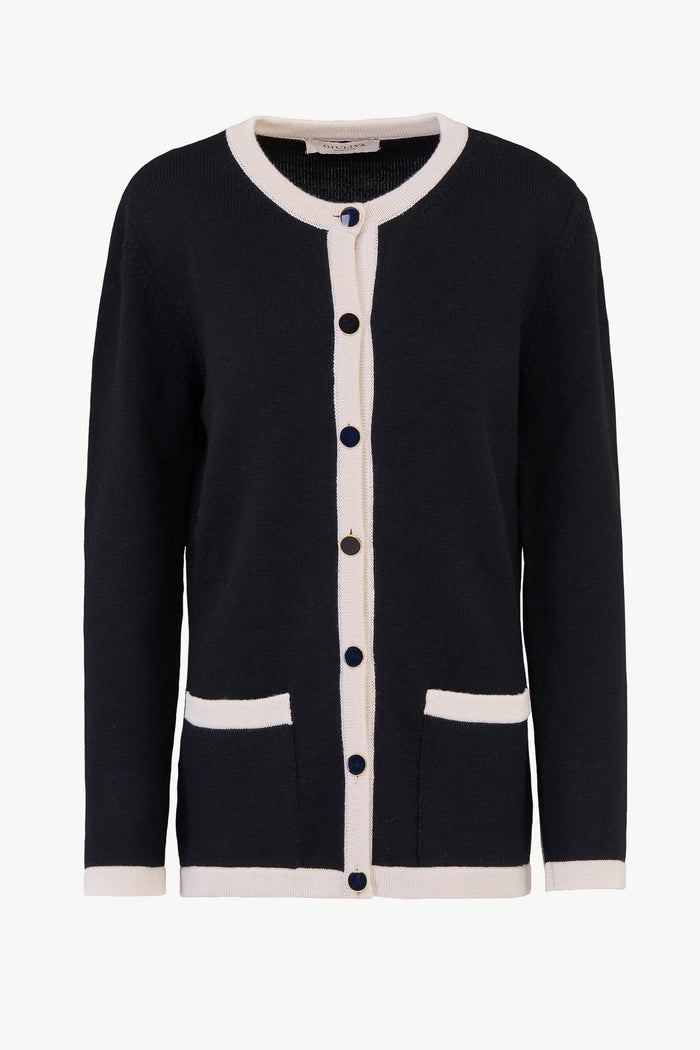 giuliva heritage collection Eugenia Cardigan in Merino Wool Knit