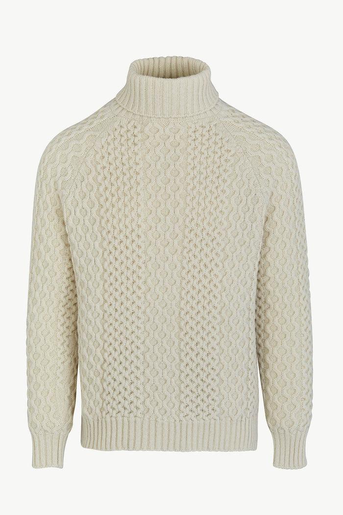 giuliva heritage collection Faloria Sweater in Cable Knit Wool