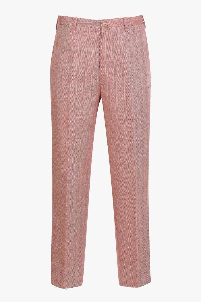 giuliva heritage collection Felice Trousers in Linen Herringbone