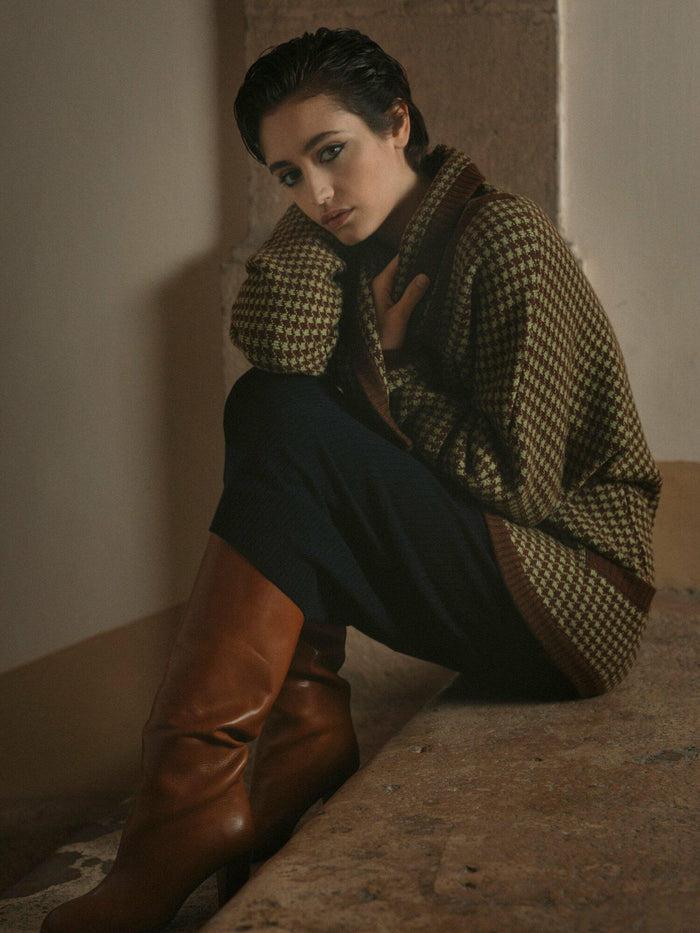 Giuliva Heritage Collection Fiorenza Jacket In Merino Wool Knit