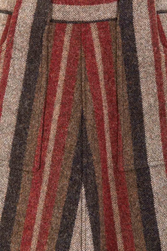 Giuliva Heritage Collection Flaminia Skirt In Wool Stripes