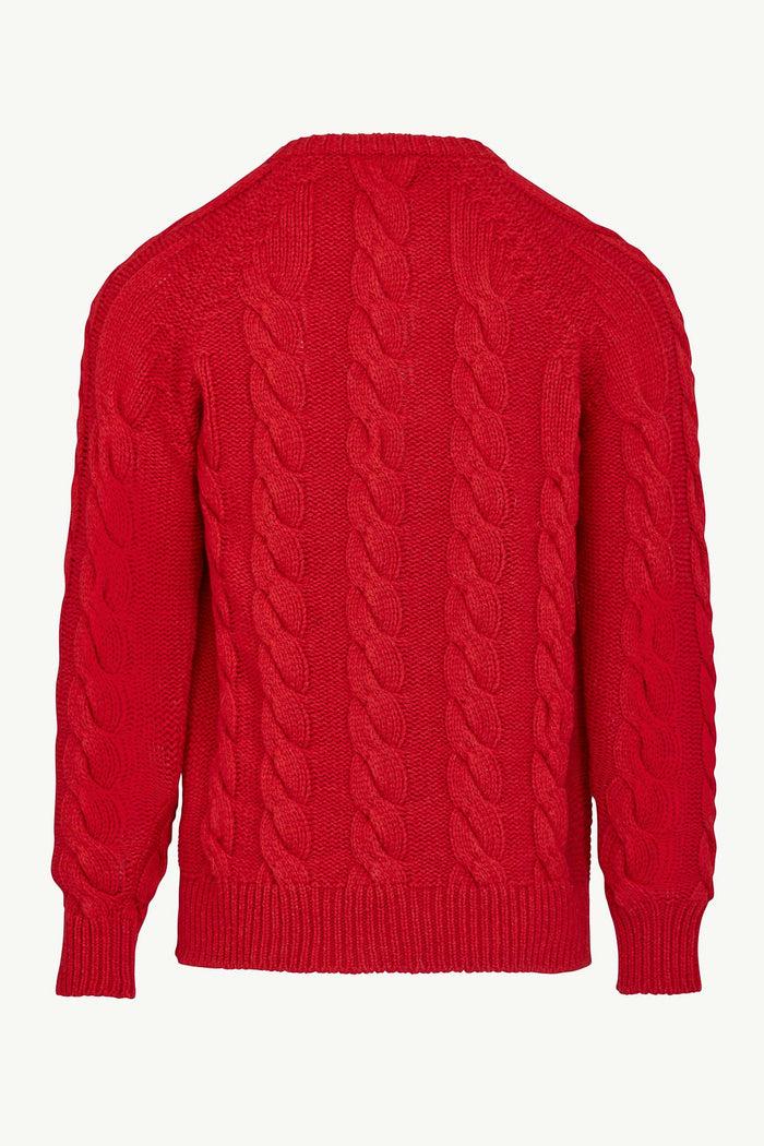 Giuliva Heritage Collection Francis Cardigan In Cable Knit Wool