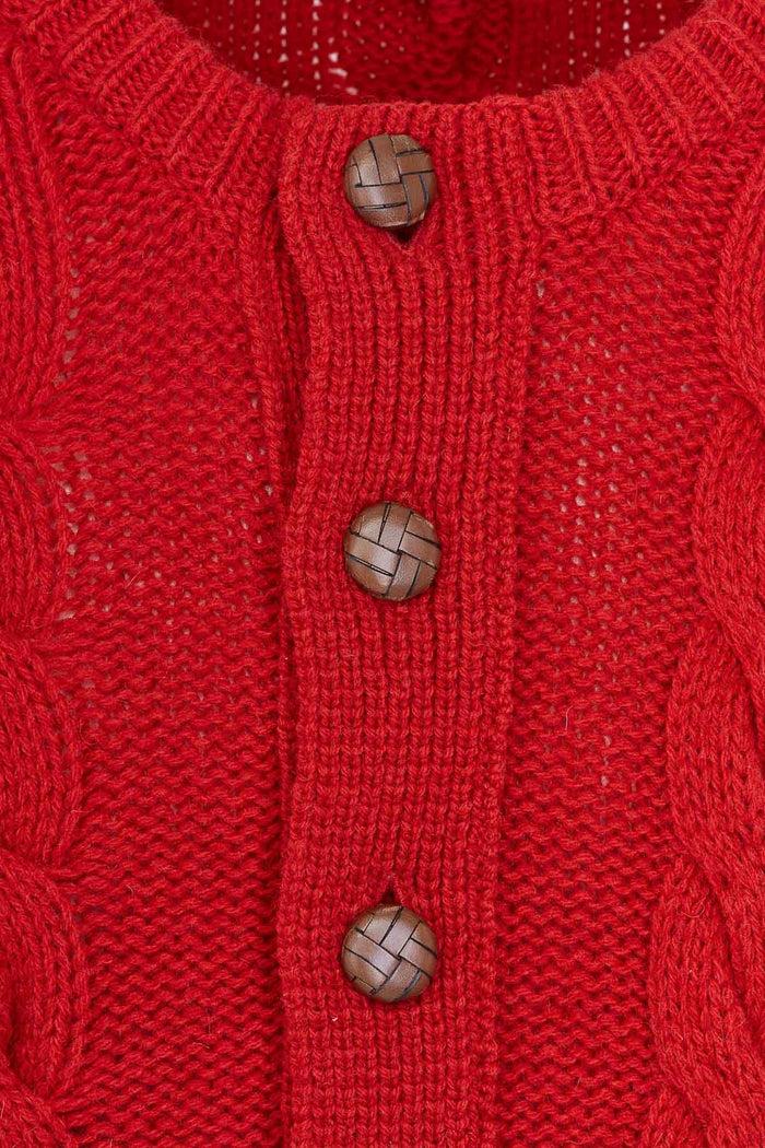 Giuliva Heritage Collection Francis Cardigan In Cable Knit Wool