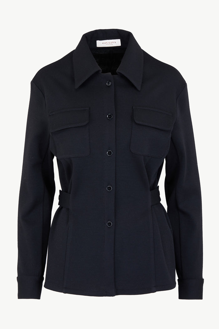 giuliva heritage collection Gea Shirt in Virgin Wool Jersey