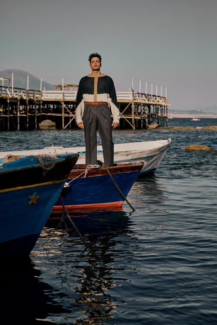 Giuliva Heritage Collection Gianni Sweater In Linen Knit