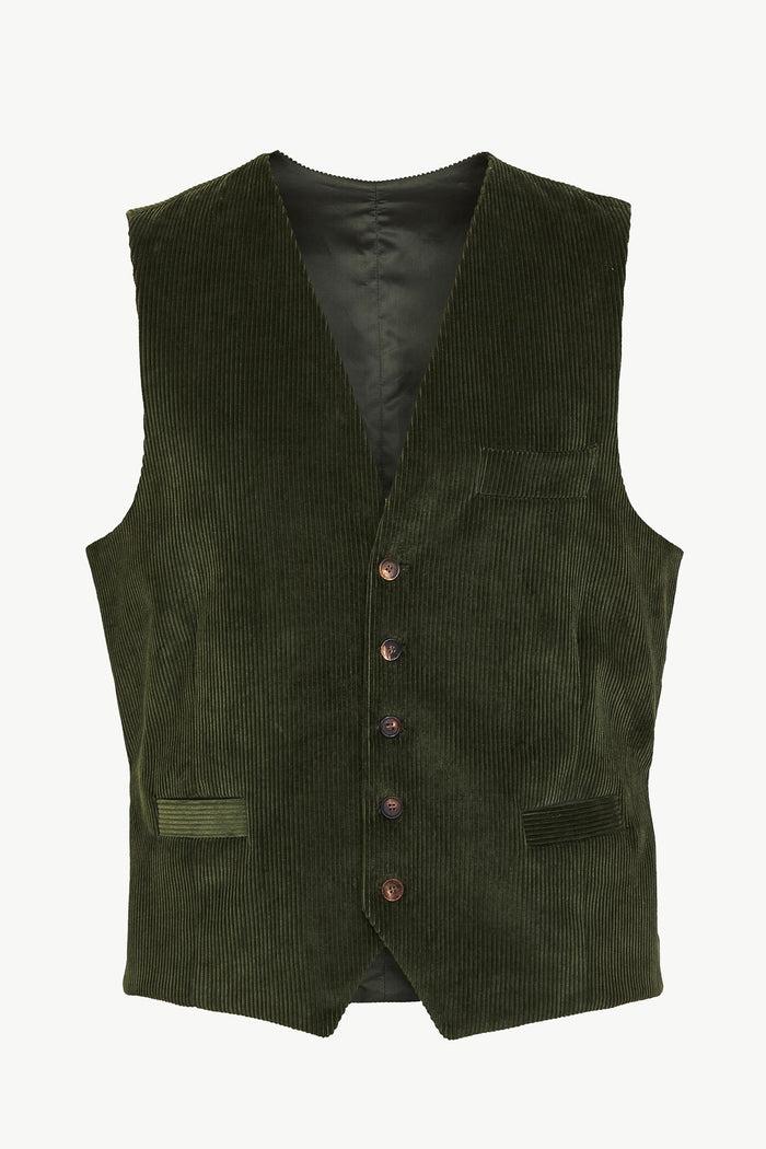 giuliva heritage collection Giano Waistcoat in Corduroy