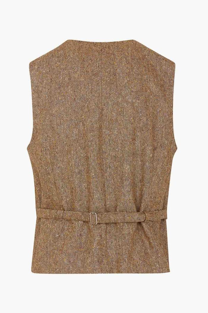 Giuliva Heritage Collection Giano Waistcoat In Wool Donegal