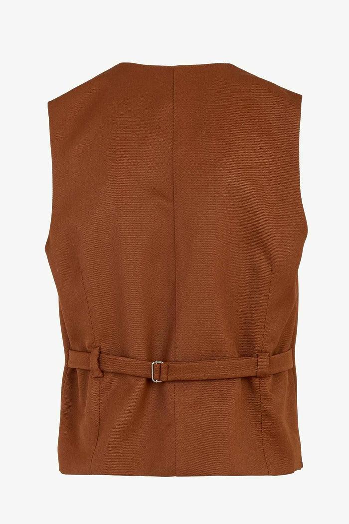Giuliva Heritage Collection Giano Waistcoat In Wool Drill