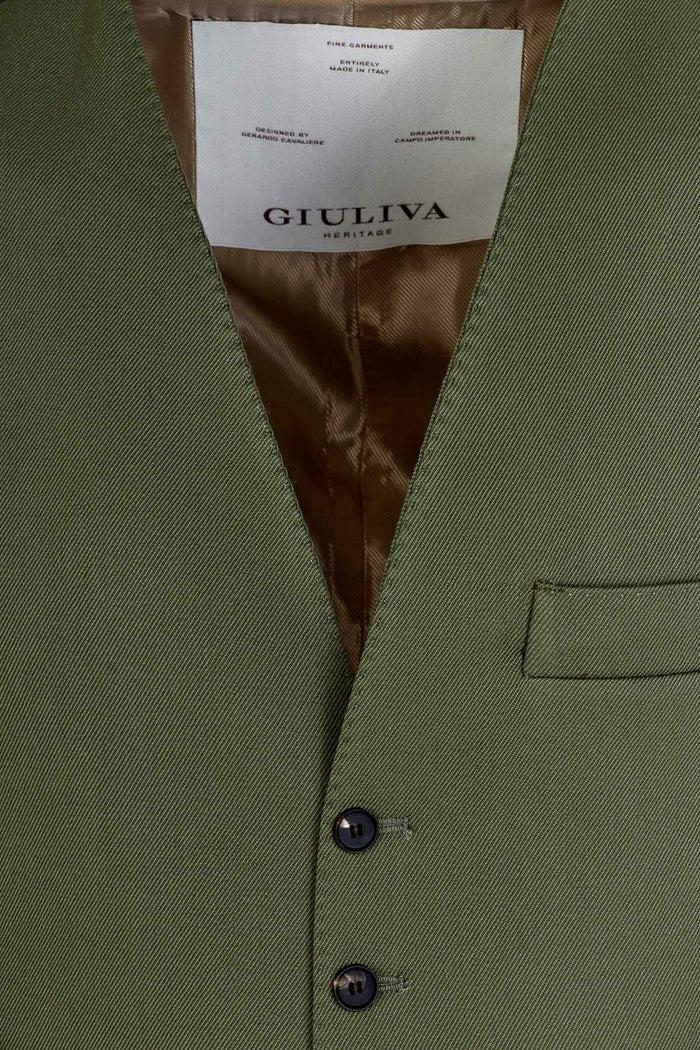 Giuliva Heritage Collection Giano Waistcoat In Wool Drill
