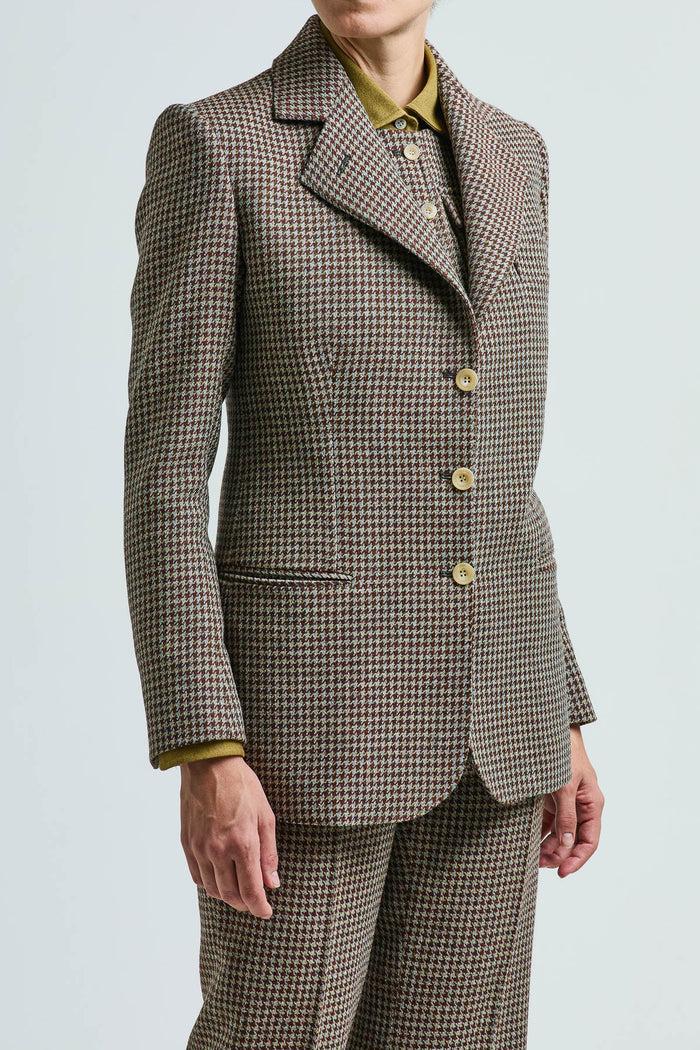 Giuliva Heritage Collection Ginestra Blazer In Wool Houndstooth
