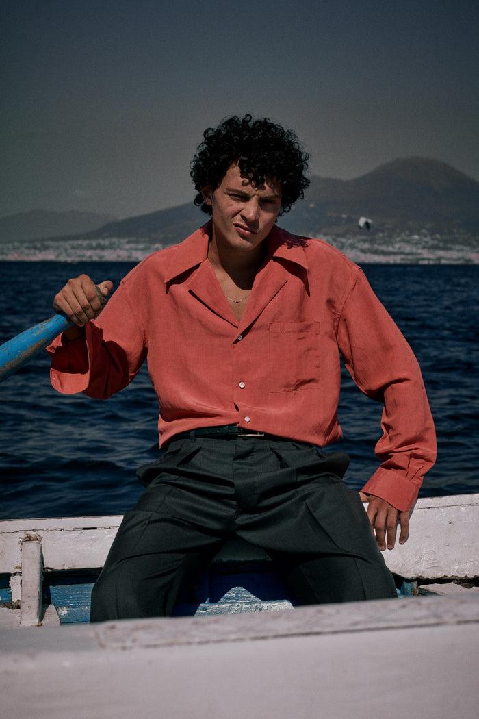 Giuliva Heritage Collection Giovanni Shirt In Linen And Silk