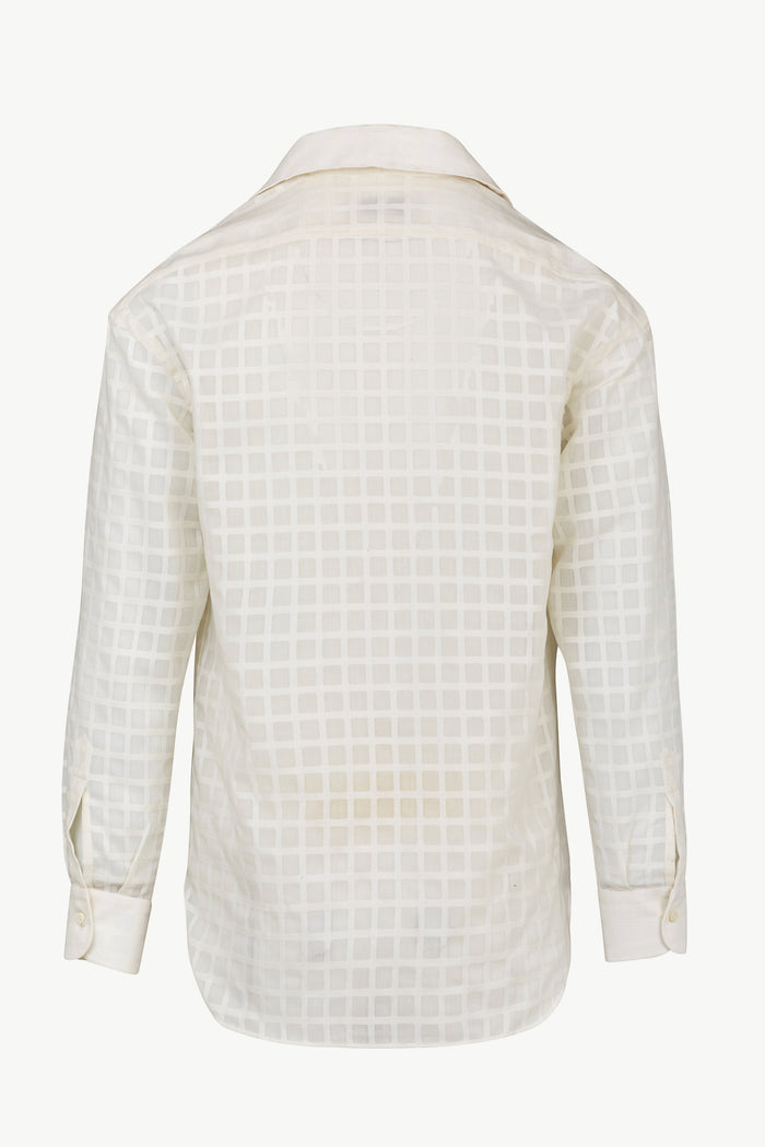 Giuliva Heritage Collection Giovanni Shirt In Textured Wool And Cotton Check