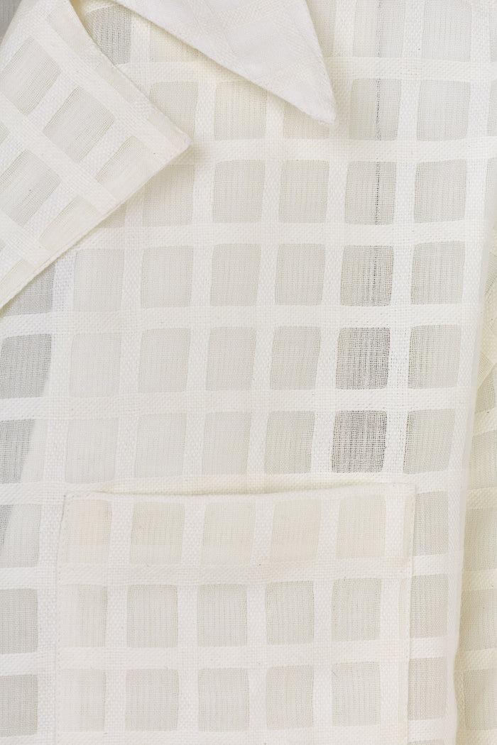 Giuliva Heritage Collection Giovanni Shirt In Textured Wool And Cotton Check