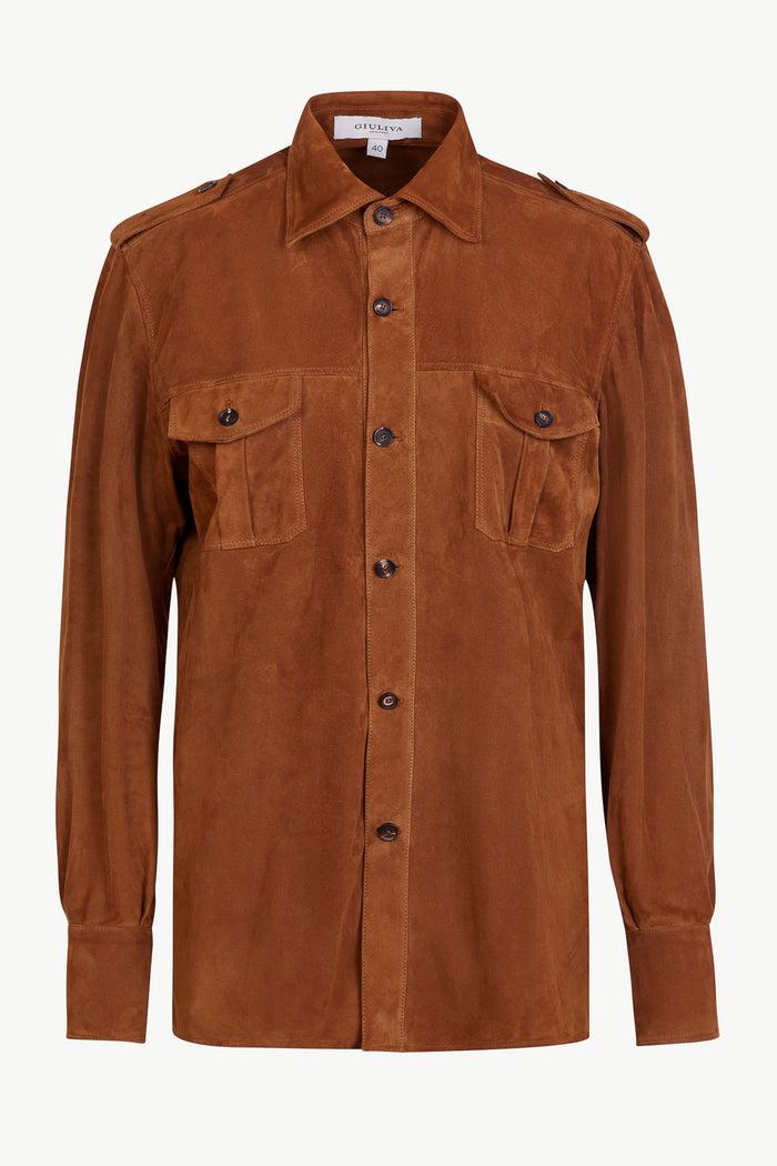 giuliva heritage collection Antonio Shirt in Suede