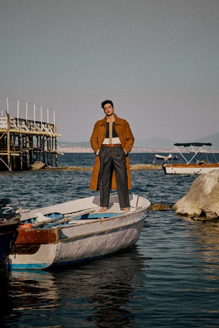 Giuliva Heritage Collection Arturo Coat In Suede