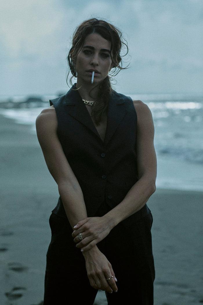 Giuliva Heritage Collection Blake Vest In Linen