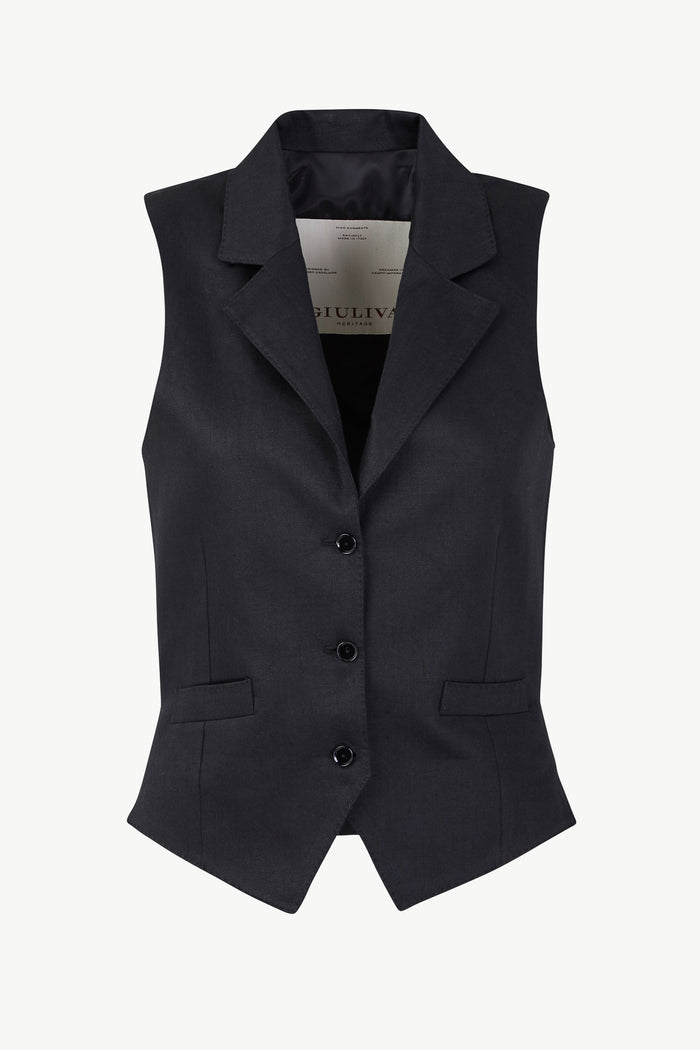 giuliva heritage collection Blake Vest in Linen
