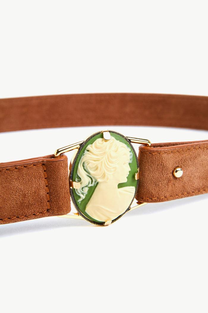 Giuliva Heritage Collection Camelia Belt In Suede