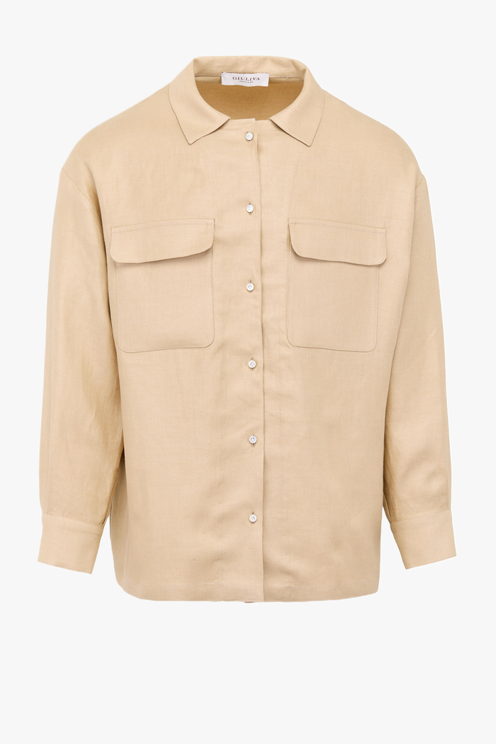 Giuliva Heritage Collection Ennia Shirt In Linen