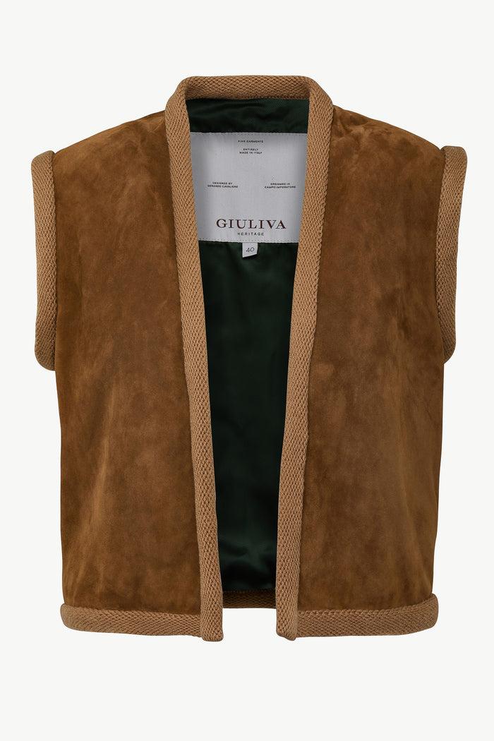giuliva heritage collection Lia Vest in Suede