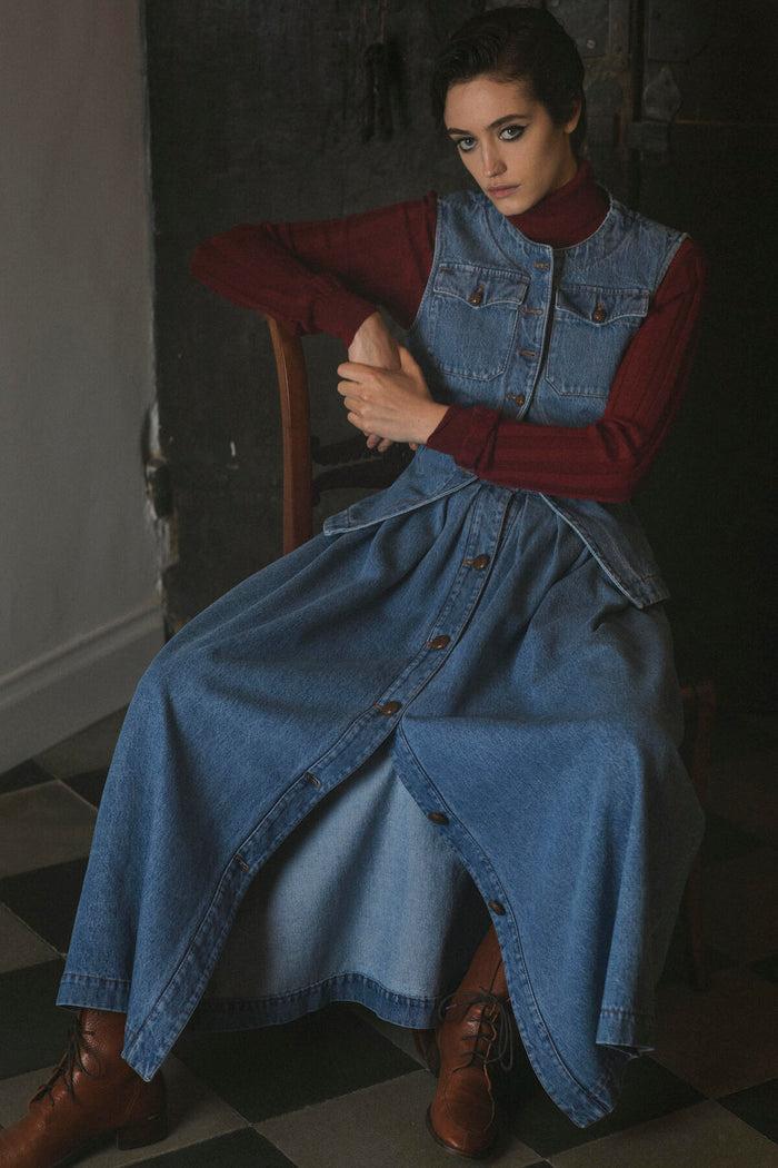 Giuliva Heritage Collection Lucia Vest In Denim
