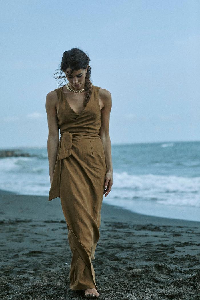 Giuliva Heritage Collection Lyra Dress In Linen