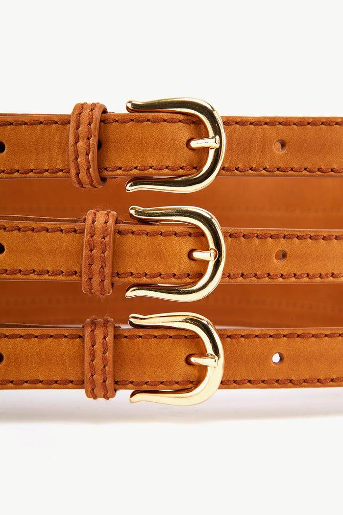 Giuliva Heritage Collection Trio Belt In Leather