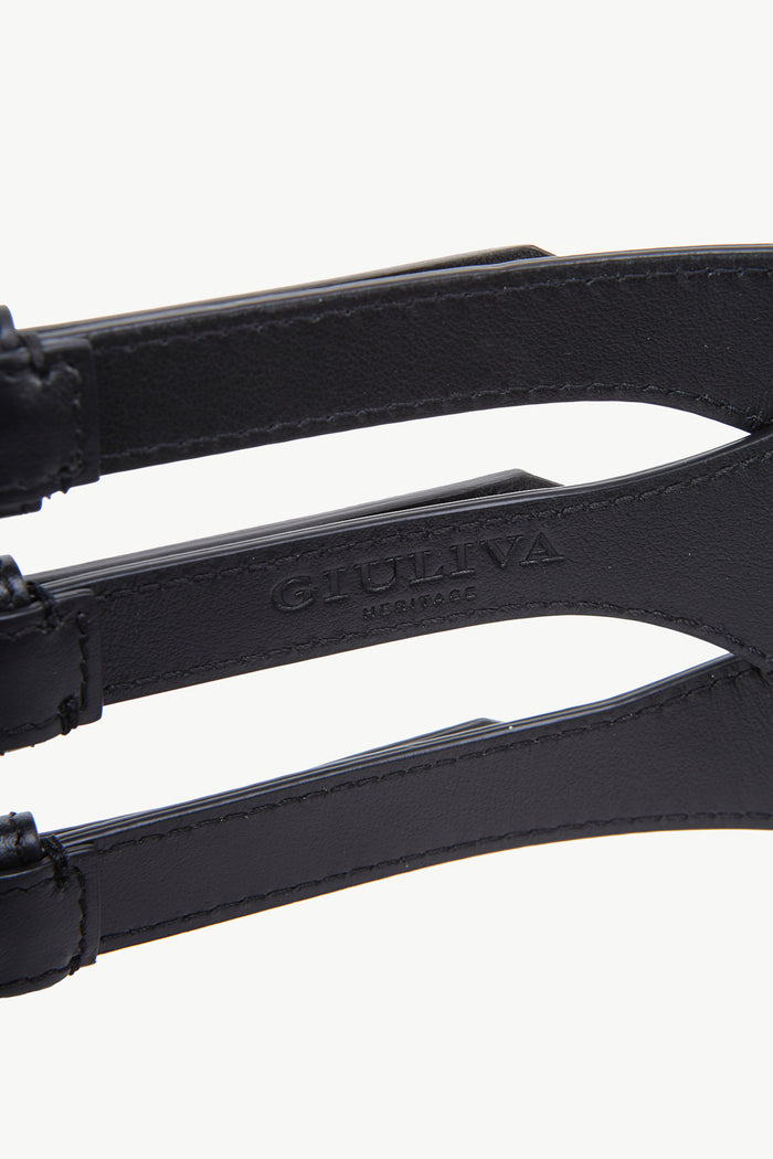 Giuliva Heritage Collection Trio Belt In Leather